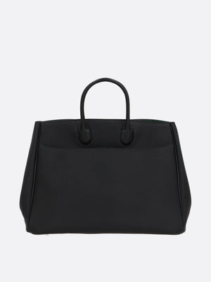 Grainy Leather Tote Bag-BURBERRY-JOHN JULIA