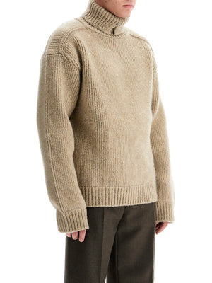 BURBERRY-High-neck Wool And Cashmere Pullover Sweater-JOHN JULIA