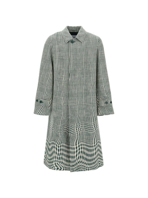 BURBERRY-Houndstooth Car Coat-JOHN JULIA