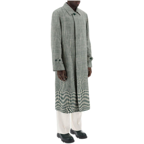 Houndstooth Car Coat With BURBERRY JOHN JULIA.