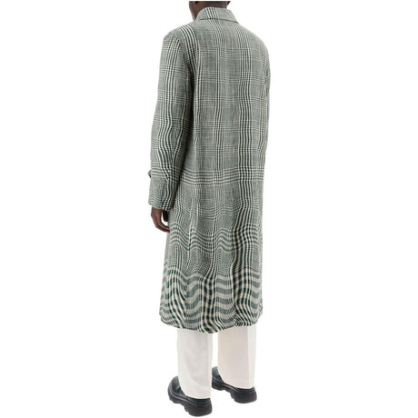 Houndstooth Car Coat With BURBERRY JOHN JULIA.