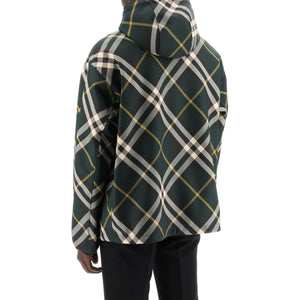 Ivy Green Check Hooded Lightweight Jacket BURBERRY JOHN JULIA.