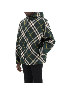 Ivy Green Check Hooded Lightweight Jacket BURBERRY JOHN JULIA.