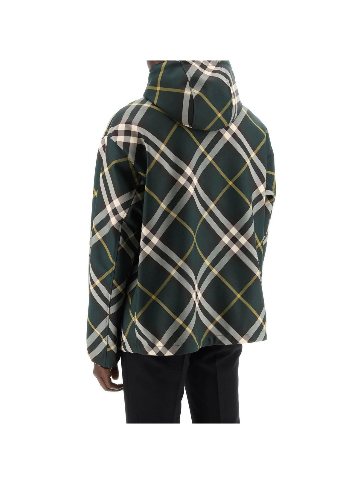 Ivy Green Check Hooded Lightweight Jacket BURBERRY JOHN JULIA.