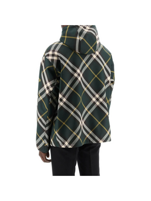 Ivy Green Check Hooded Lightweight Jacket BURBERRY JOHN JULIA.