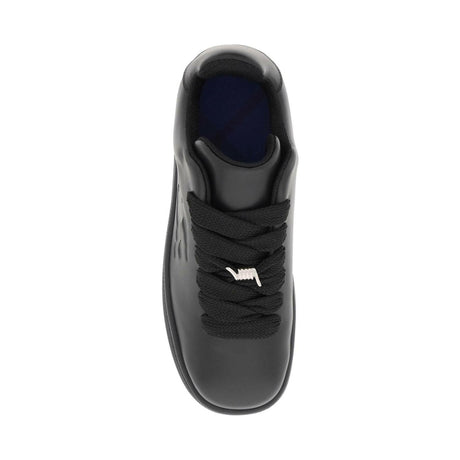 Black Leather Box Sneakers BURBERRY JOHN JULIA.