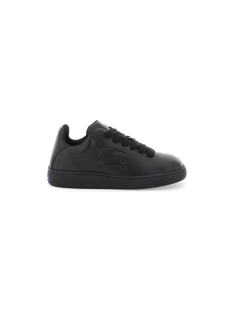 Black Leather Box Sneakers BURBERRY JOHN JULIA.