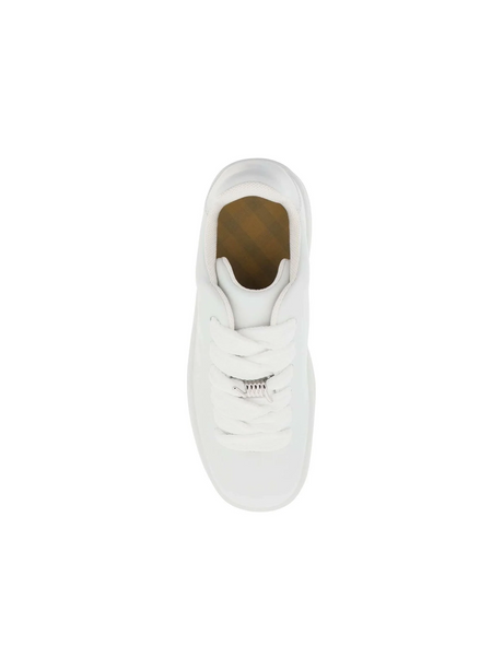 White Leather Box Sneakers BURBERRY JOHN JULIA.