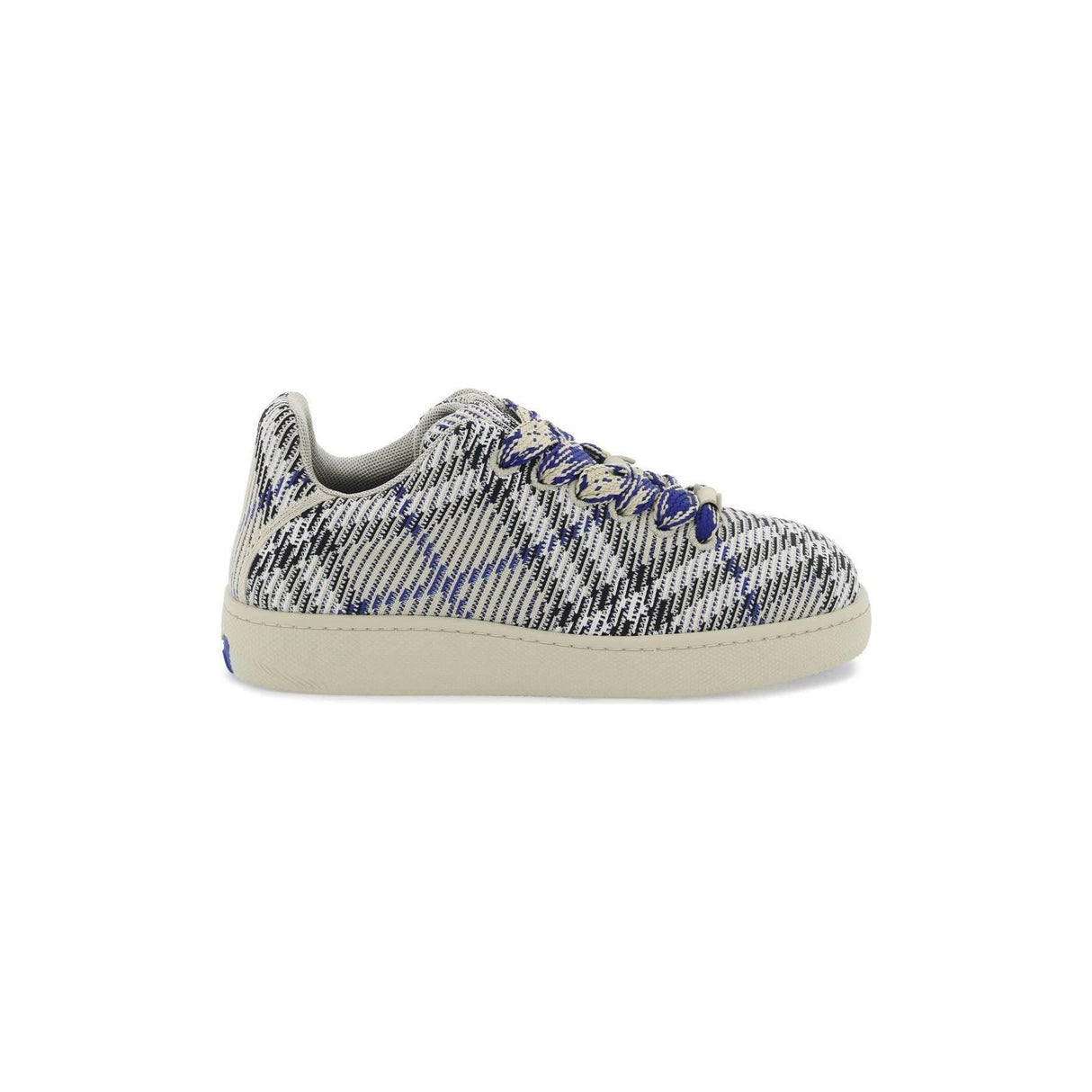 Lichen Check Knit Box Recycled-Blend Sneakers BURBERRY JOHN JULIA.