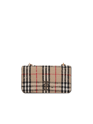 BURBERRY-Lola Small Bouclé Shoulder Bag-JOHN JULIA