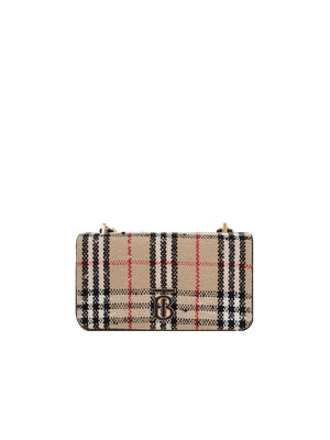 BURBERRY-Lola Small Bouclé Shoulder Bag-JOHN JULIA