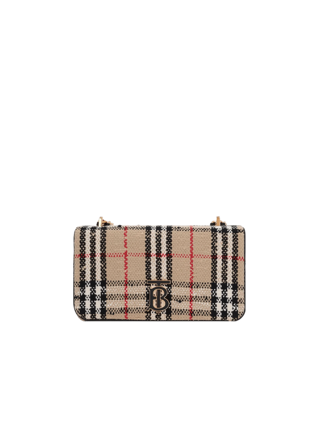 BURBERRY-Lola Small Bouclé Shoulder Bag-JOHN JULIA