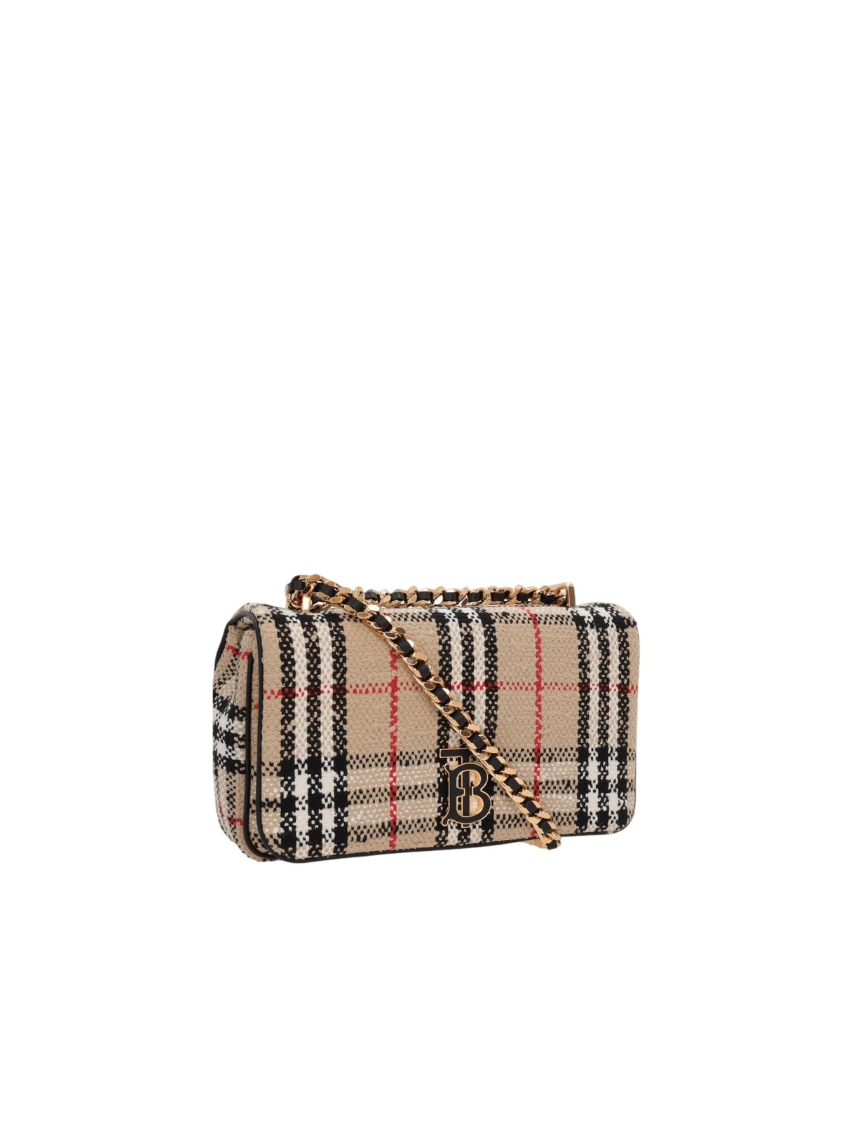 BURBERRY-Lola Small Bouclé Shoulder Bag-JOHN JULIA