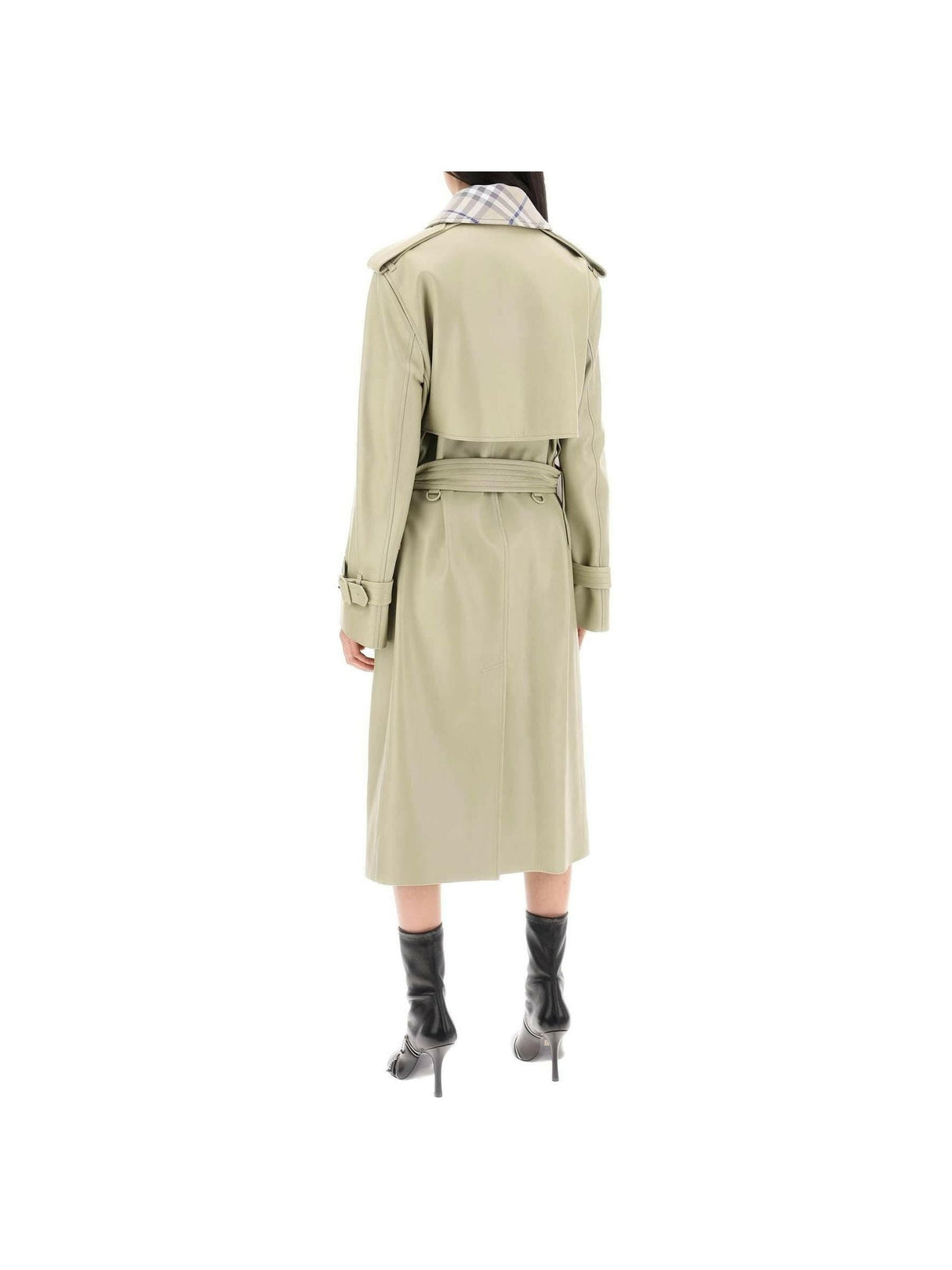 Long Leather Trench Coat BURBERRY JOHN JULIA.