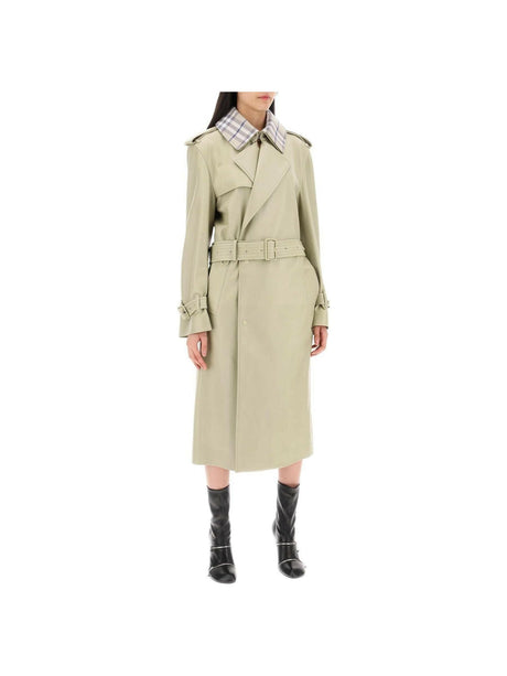 Long Leather Trench Coat BURBERRY JOHN JULIA.