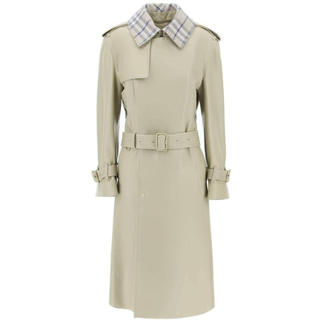 Long Leather Trench Coat BURBERRY JOHN JULIA.