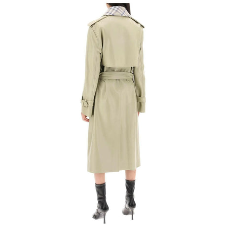 Long Leather Trench Coat BURBERRY JOHN JULIA.