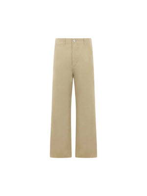 Loose-fit Cotton Pants-BURBERRY-JOHN JULIA