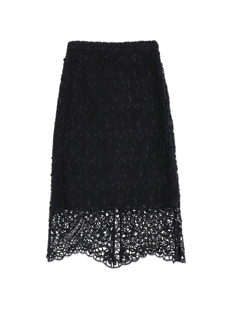 Macrame Lace Pencil Skirt BURBERRY JOHN JULIA.