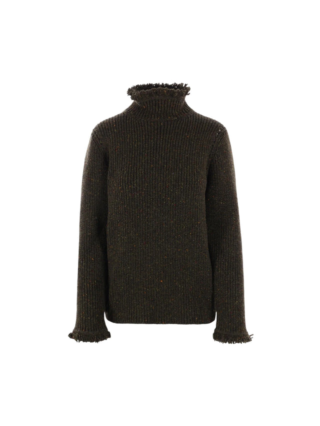 BURBERRY-Melange Wool Turtleneck-JOHN JULIA