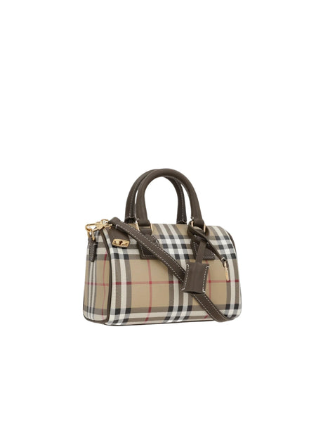 Mini Bowling Coated Canvas Bag-BURBERRY-JOHN JULIA