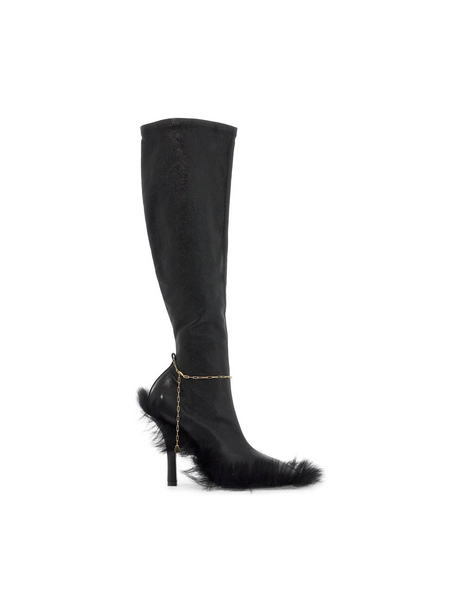 BURBERRY-Slinky Leather High Legging Boots -JOHN JULIA.