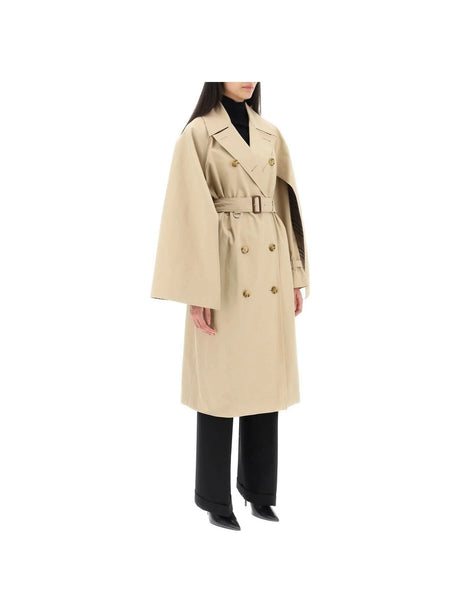 Ness' Double-Breasted Raincoat In Cotton Gabardine BURBERRY JOHN JULIA.