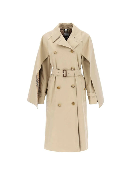 Ness' Double-Breasted Raincoat In Cotton Gabardine BURBERRY JOHN JULIA.