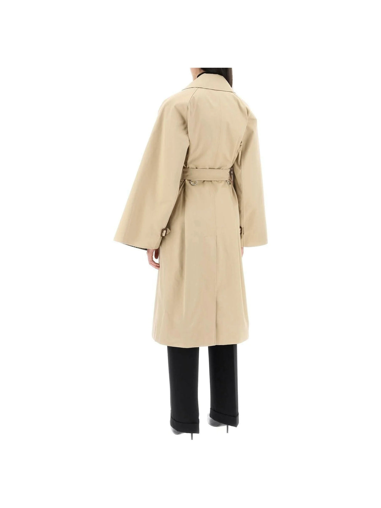 Ness' Double-Breasted Raincoat In Cotton Gabardine BURBERRY JOHN JULIA.