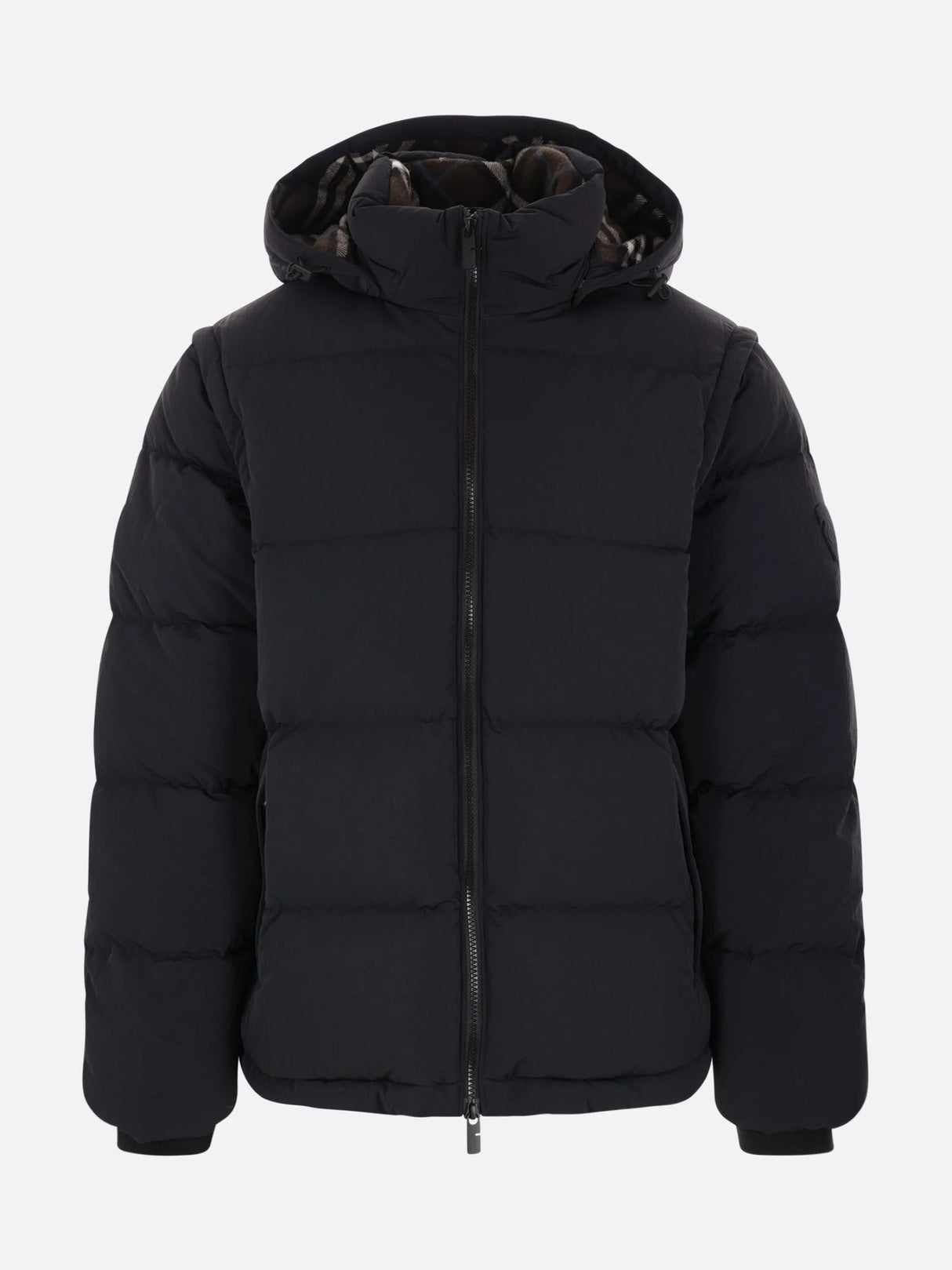 Nylon Down Jacket With Removable Sleeves-BURBERRY-JOHN JULIA