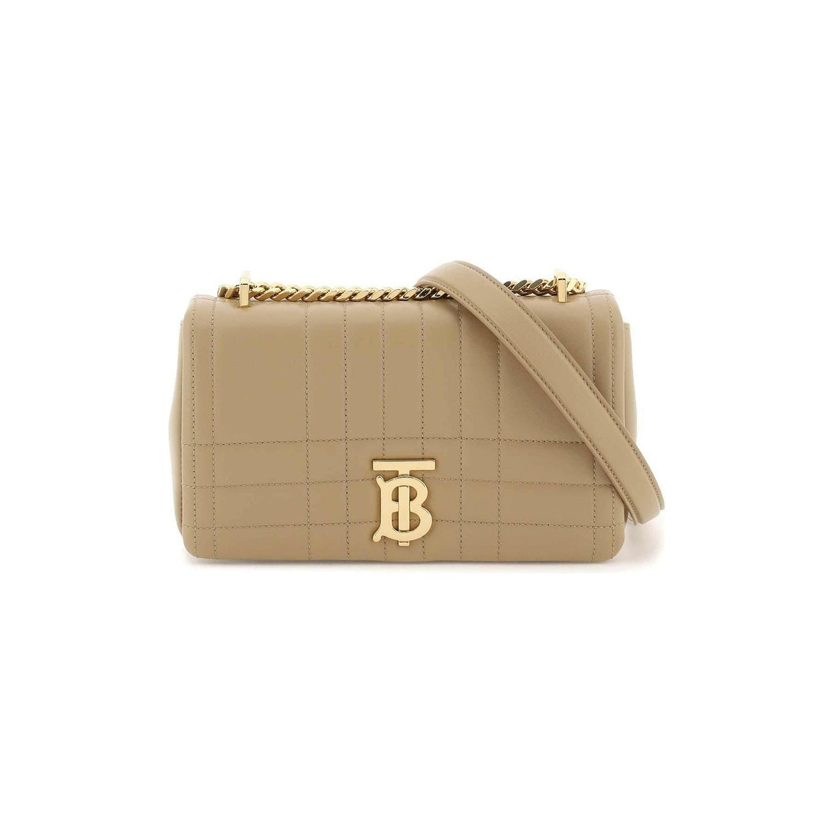 BURBERRY - Oat Beige Quilted Leather Small Lola Bag - JOHN JULIA