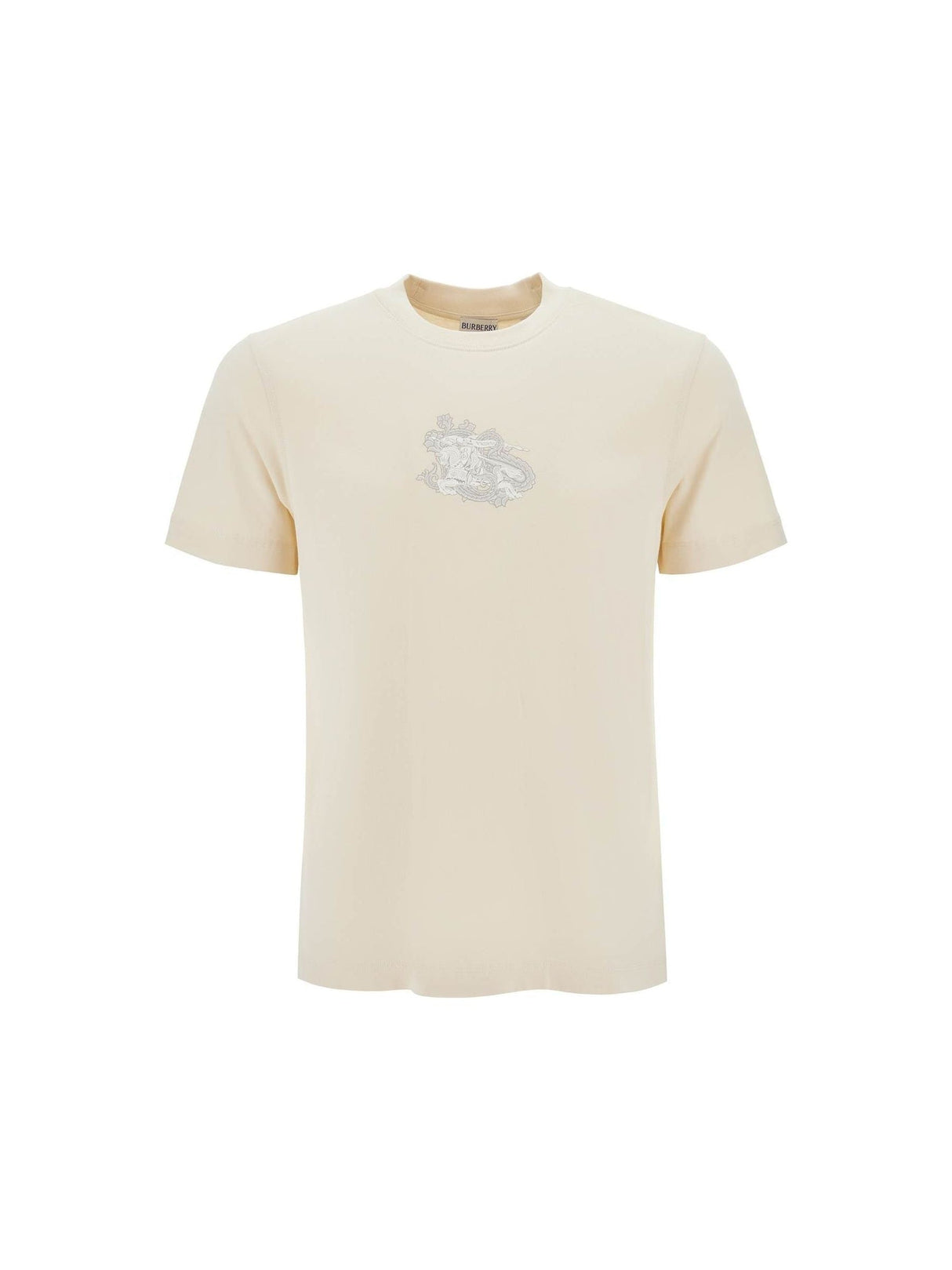 BURBERRY-Paisley Print Equestrian T-Shirt-JOHN JULIA