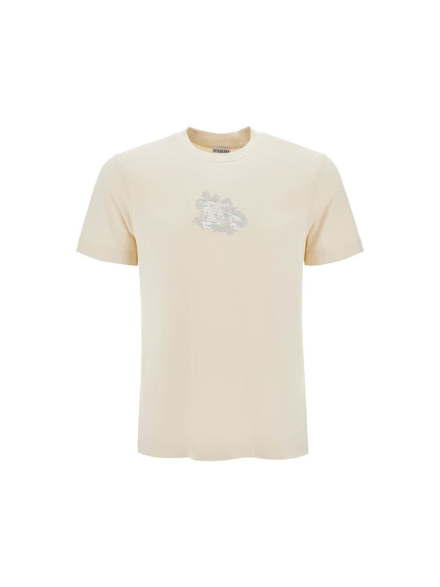 BURBERRY-Paisley Print Equestrian T-Shirt-JOHN JULIA