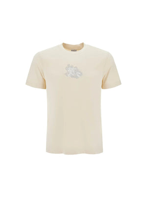 BURBERRY-Paisley Print Equestrian T-Shirt-JOHN JULIA