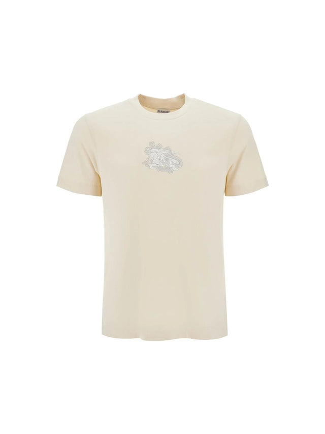 BURBERRY-Paisley Print Equestrian T-Shirt-JOHN JULIA