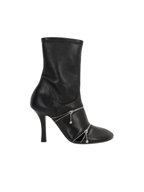 Peep Nappa Ankle Boots-BURBERRY-JOHN JULIA