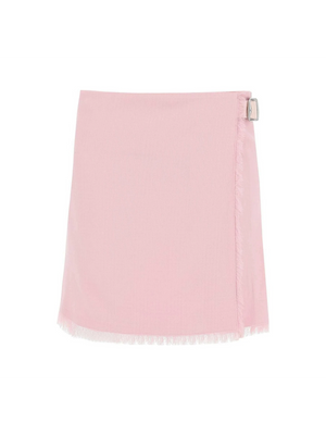 Pink Cameo Jacquard Wool Kilt BURBERRY JOHN JULIA.