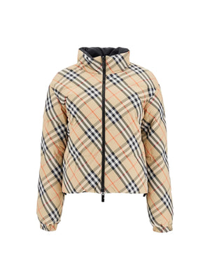 Reversible Check Nylon Puffer Jacket - Women > Clothing > Outerwear > Puffer jackets