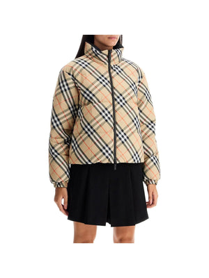 Reversible Check Nylon Puffer Jacket - Women > Clothing > Outerwear > Puffer jackets