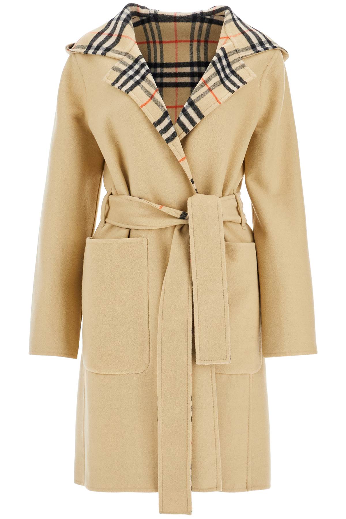 Reversible Wool Coat With Lap