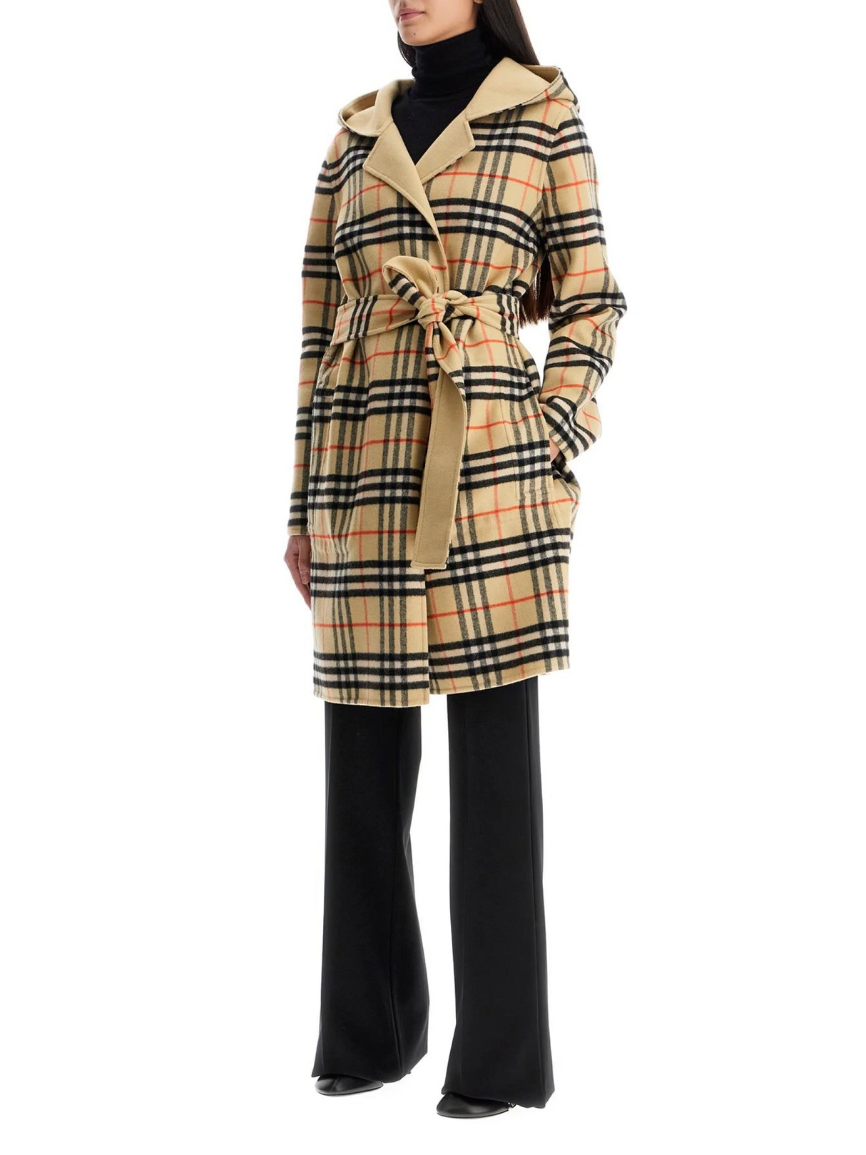 Reversible Wool Coat With Lap