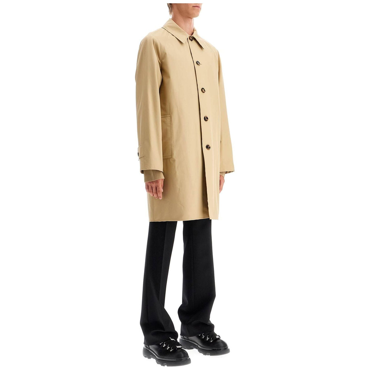 BURBERRY-Reversible Gabardine Car Coat -JOHN JULIA.