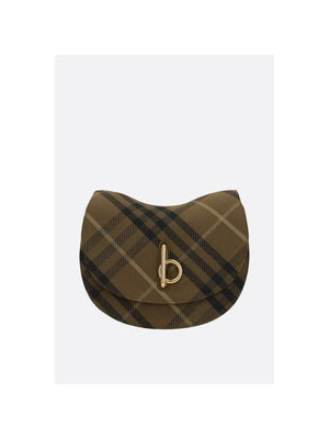 BURBERRY-Rocking Horse Small Check Jacquard Shoulder Bag-JOHN JULIA