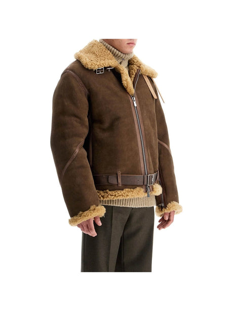 Shearling Aviator Jacket For