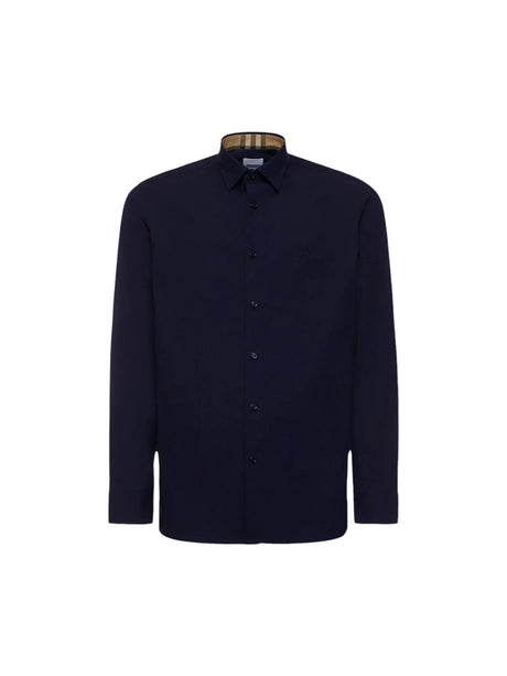 BURBERRY-Sherwood Stretch Poplin Shirt-JOHN JULIA