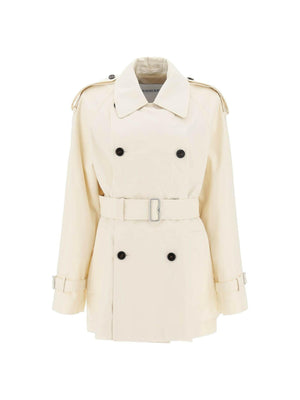 BURBERRY-Short Gabardine Trench Coat-JOHN JULIA