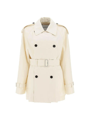 BURBERRY-Short Gabardine Trench Coat-JOHN JULIA