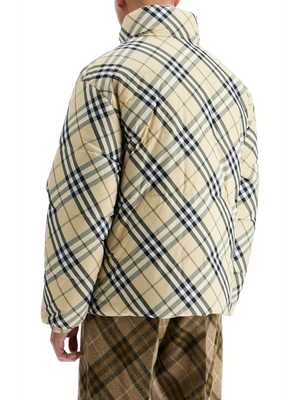 Reversible Plaid Down Jacket-Burberry-JOHN JULIA