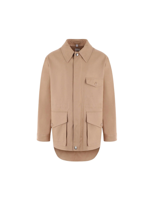 Single-breasted Gabardine Coat-BURBERRY-JOHN JULIA