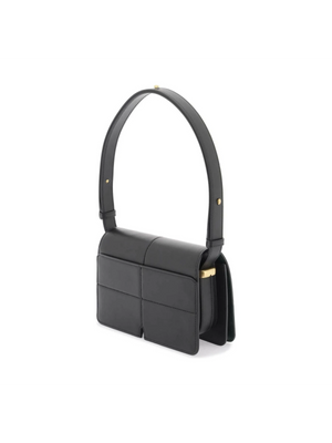 Black Snip Leather Shoulder Bag BURBERRY JOHN JULIA.